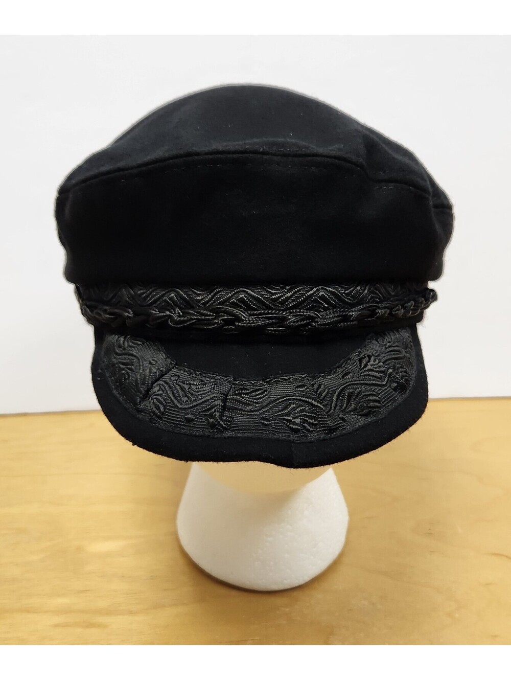 Vintage Authentic Aegean Greek Fisherman's Cap Wool Nautical Hat Made in Greece